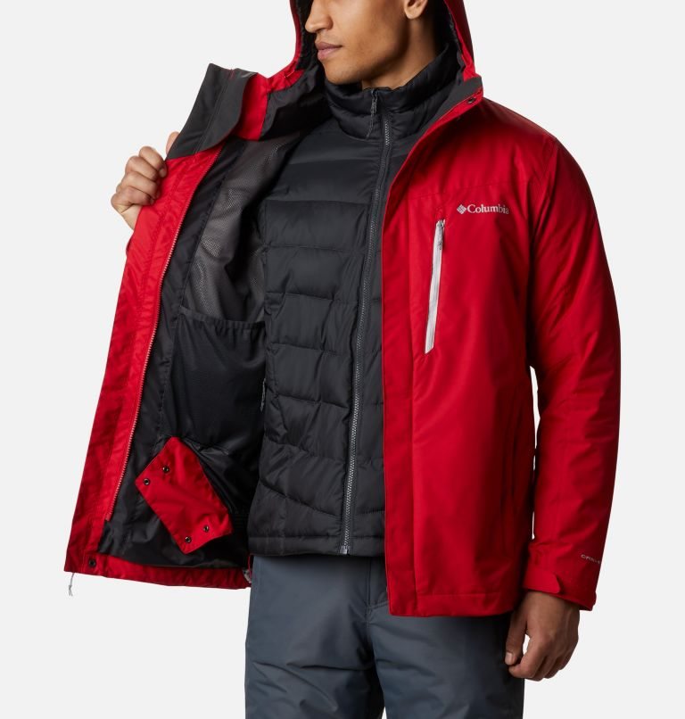 Men's Columbia Whirlibird IV Interchange Jackets Red | CA-F5143