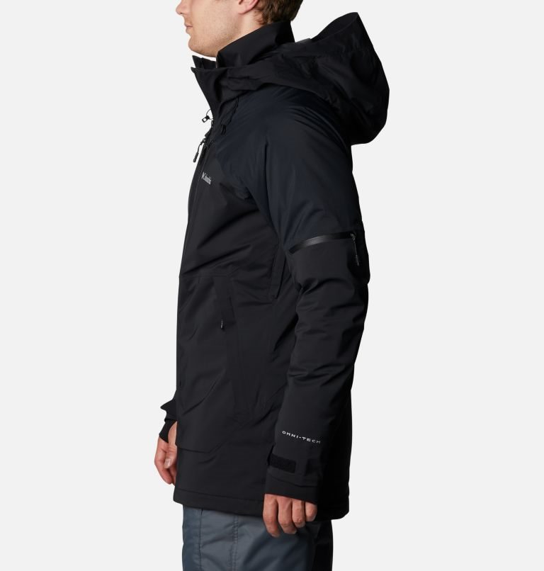 Men's Columbia Wild Card Ski Insulated Jackets Black | CA-T8LAC