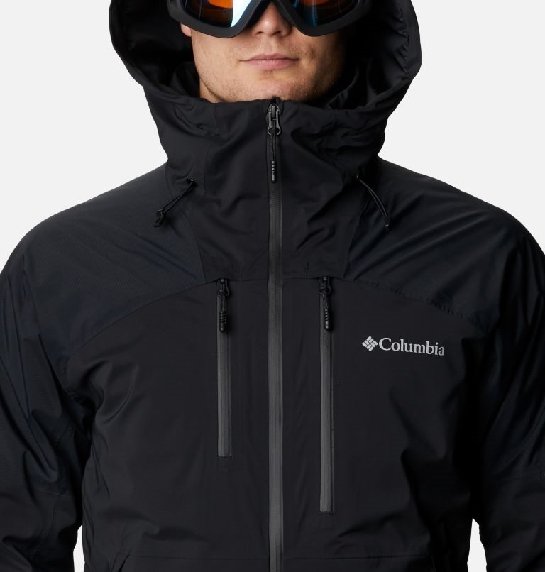 Men's Columbia Wild Card Ski Insulated Jackets Black | CA-T8LAC