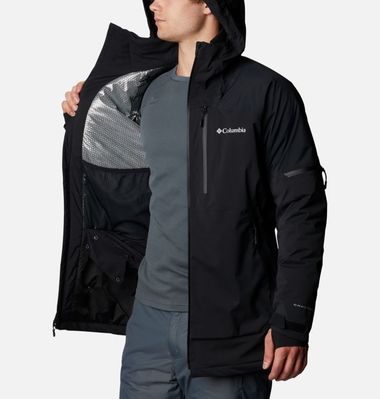 Men's Columbia Wild Card Ski Insulated Jackets Black | CA-T8LAC