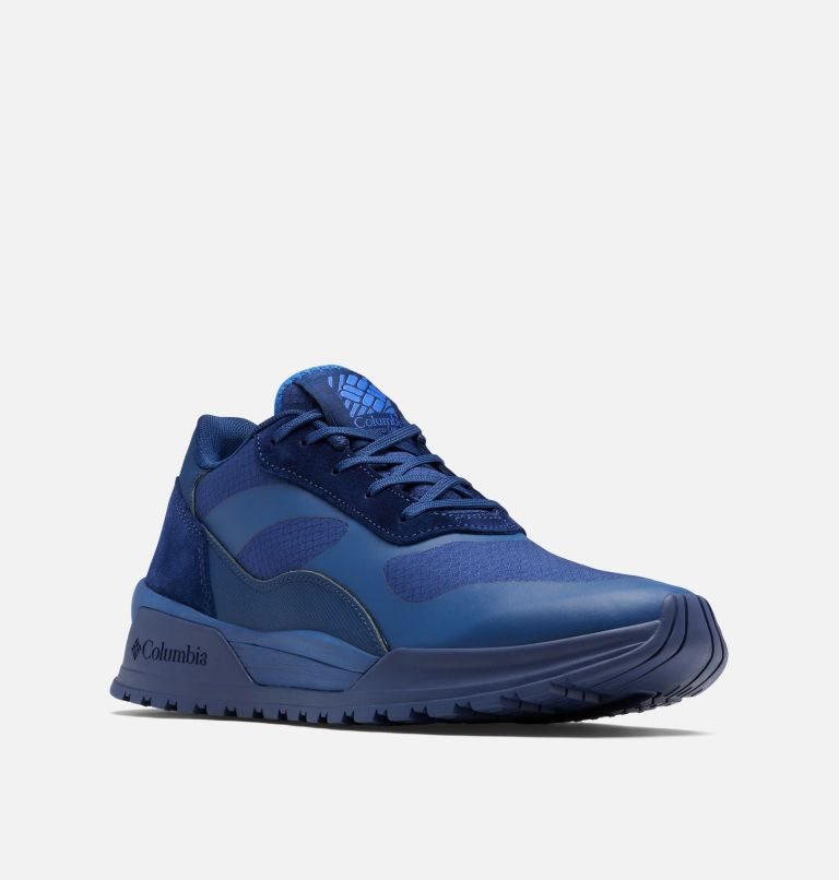 Men's Columbia Wildone Heritage Sneakers Blue | CA-NL351