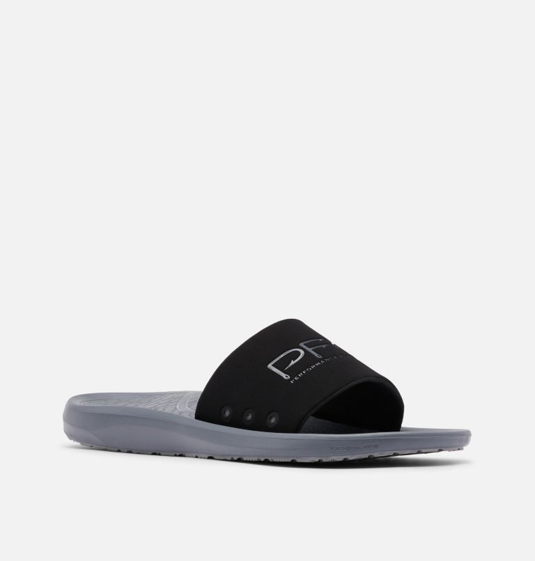 Men's Columbia Yachtrocker PFG Slides Black / Grey | CA-GA0C5
