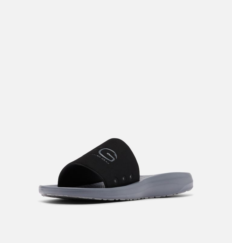 Men's Columbia Yachtrocker PFG Slides Black / Grey | CA-GA0C5