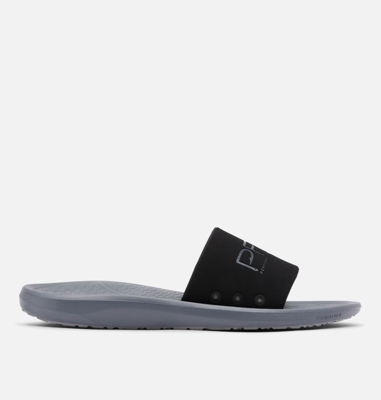 Men\'s Columbia Yachtrocker PFG Slides Black / Grey | CA-GA0C5