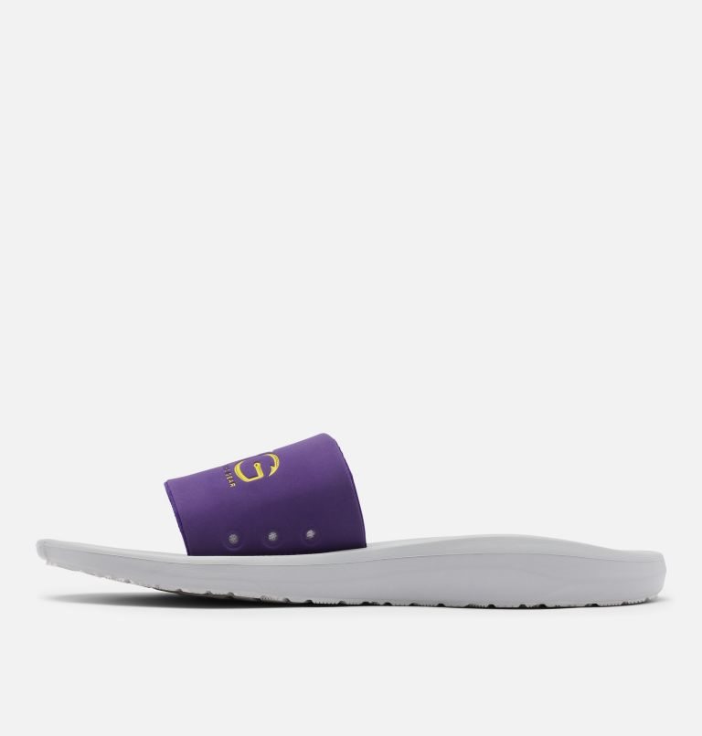 Men's Columbia Yachtrocker PFG Slides Purple / Grey | CA-U5L68