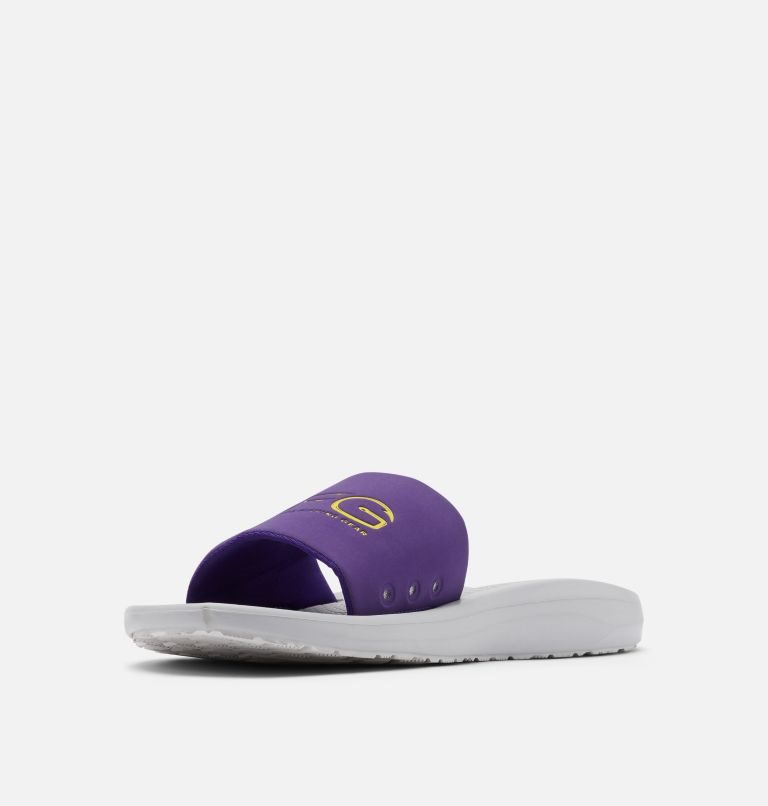 Men's Columbia Yachtrocker PFG Slides Purple / Grey | CA-U5L68