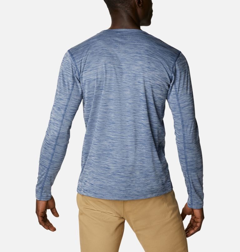 Men's Columbia Zero Rules Long Sleeve Sweatshirts Blue | CA-S1AL6