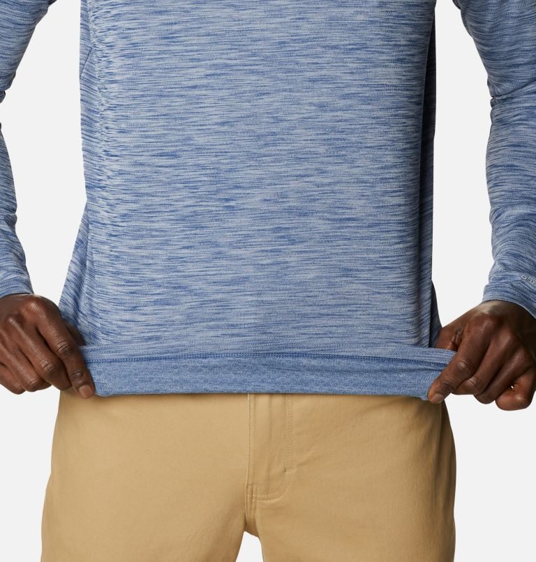 Men's Columbia Zero Rules Long Sleeve Sweatshirts Blue | CA-S1AL6