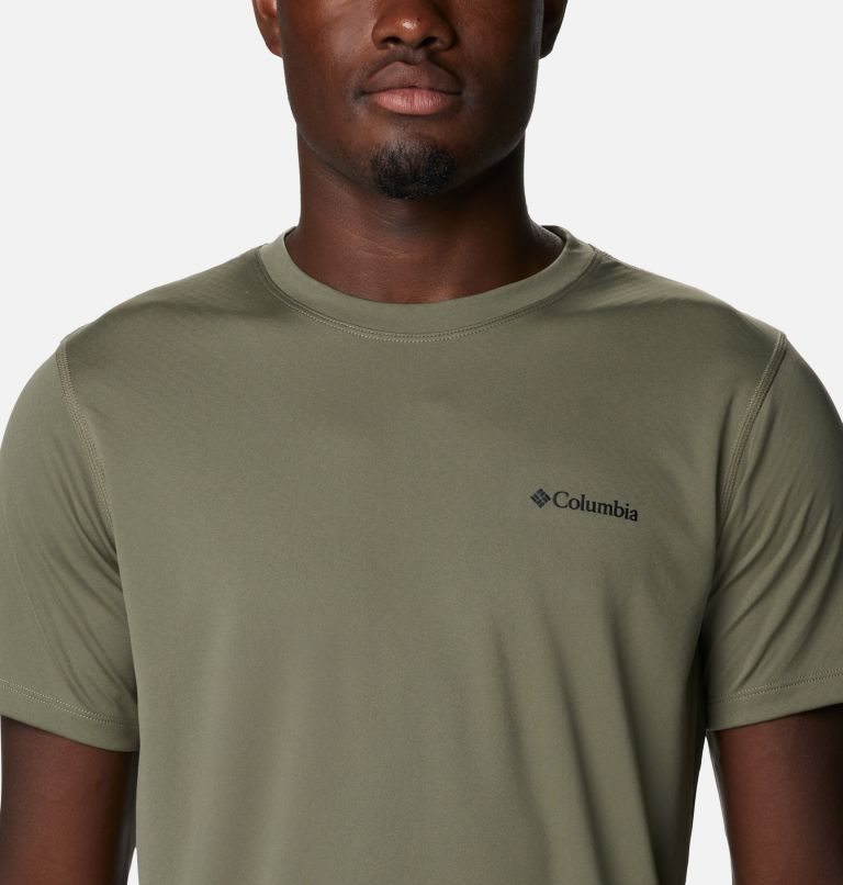 Men's Columbia Zero Rules Short Sleeve - Active Fit T Shirts Olive | CA-TL6C4