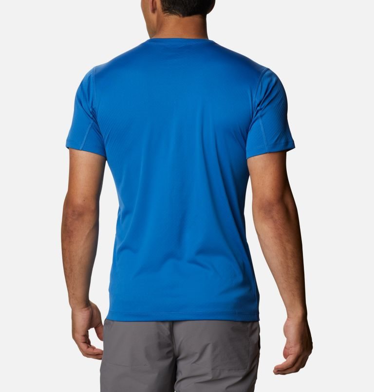 Men's Columbia Zero Rules Short Sleeve - Active Fit T Shirts Blue | CA-Z6C3A