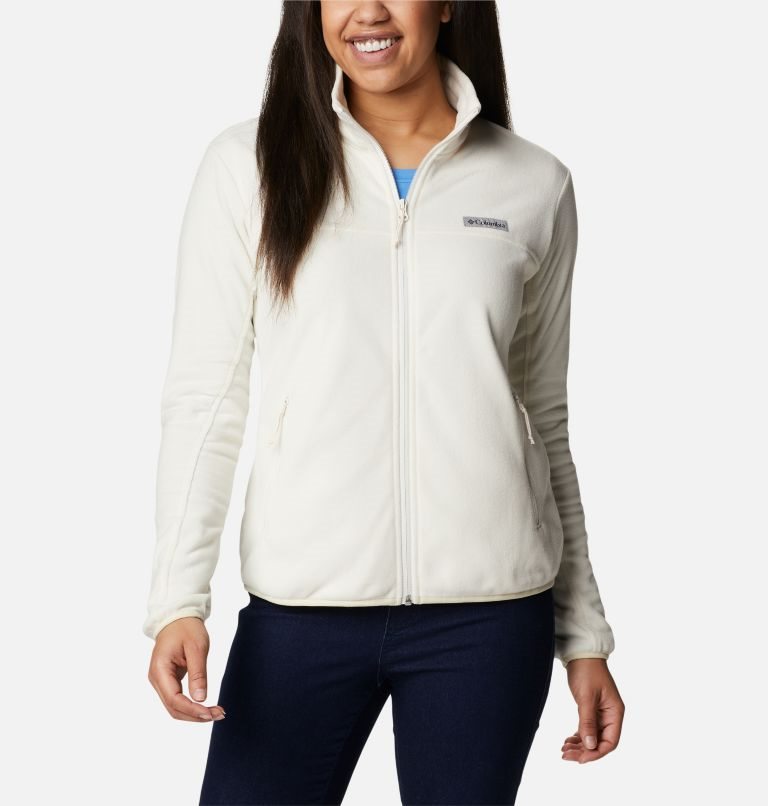 Women\'s Columbia Ali Peak Full Zip Fleece Jackets White | CA-B43A6