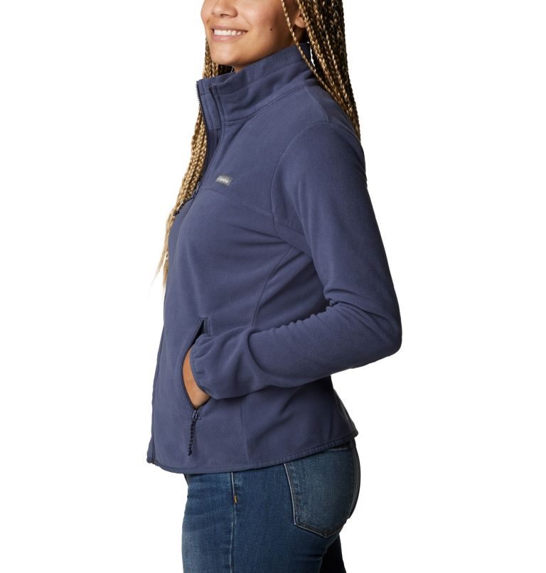 Women's Columbia Ali Peak Full Zip Fleece Jackets Navy | CA-PL160