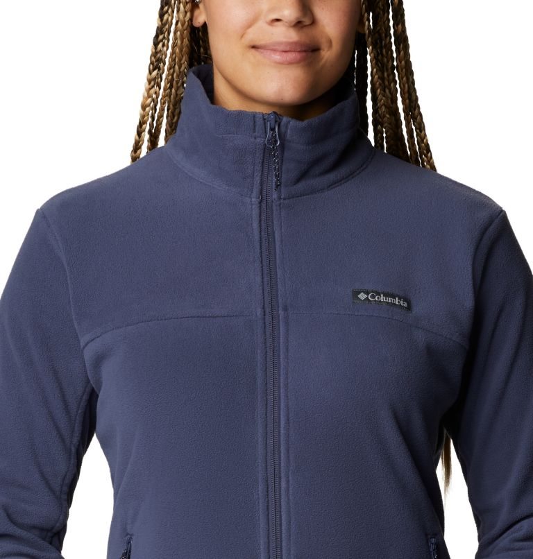 Women's Columbia Ali Peak Full Zip Fleece Jackets Navy | CA-PL160