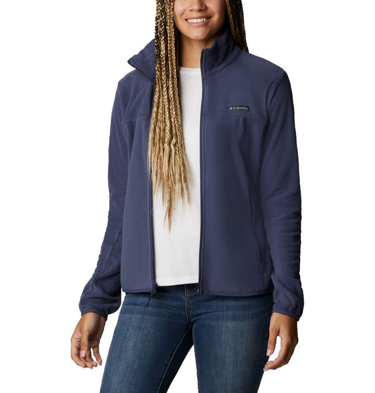 Women\'s Columbia Ali Peak Full Zip Fleece Jackets Navy | CA-PL160