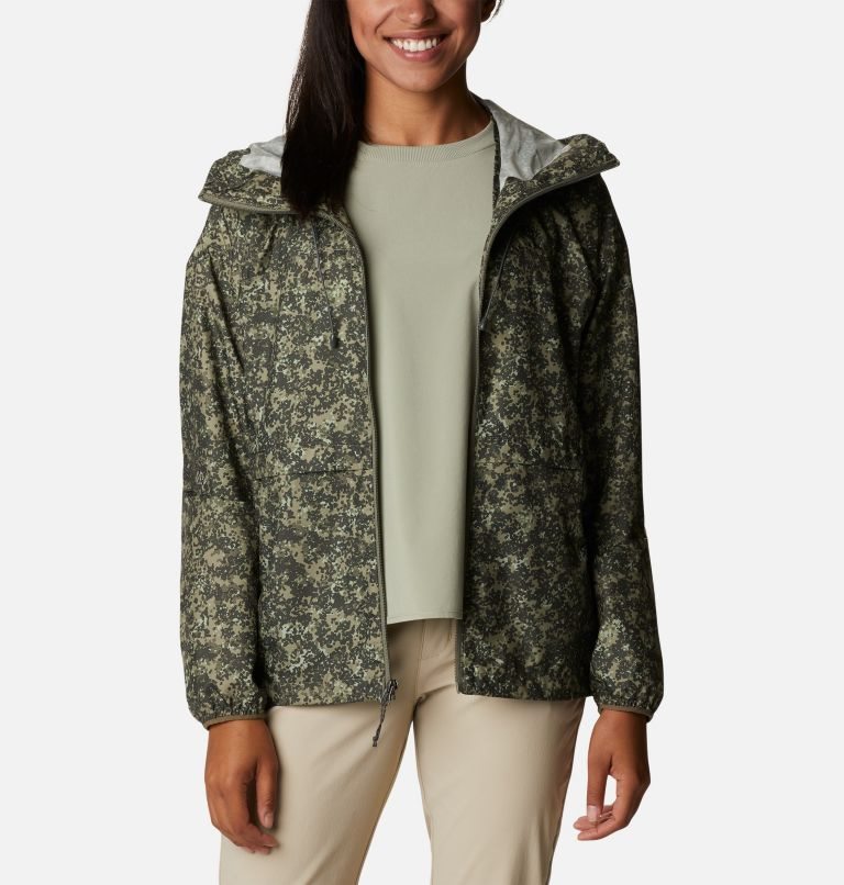 Women's Columbia Alpine Chill Windbreaker Jackets Green | CA-BL46A