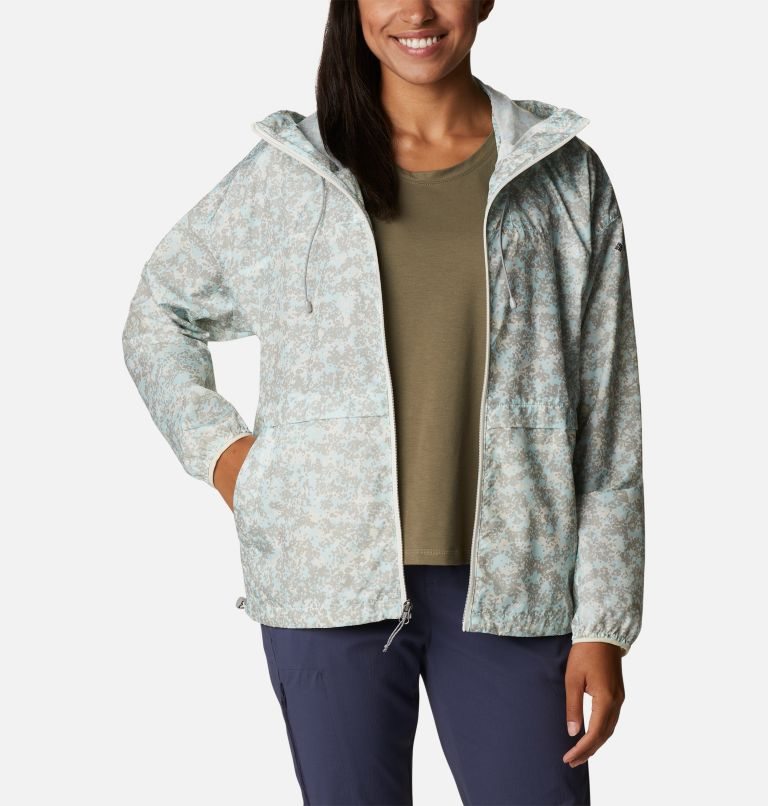 Women's Columbia Alpine Chill Windbreaker Jackets Green | CA-HAC35