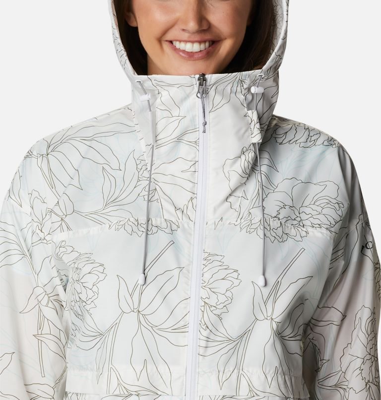 Women's Columbia Alpine Chill Windbreaker Jackets White | CA-Q6184