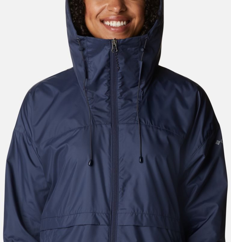 Women's Columbia Alpine Chill Windbreaker Jackets Navy | CA-RL501