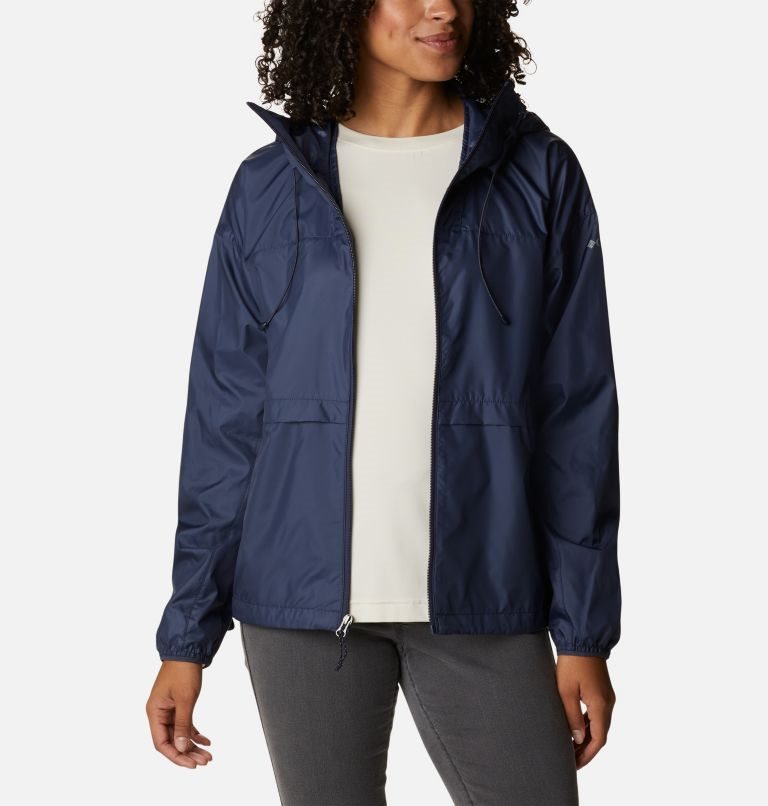 Women's Columbia Alpine Chill Windbreaker Jackets Navy | CA-RL501