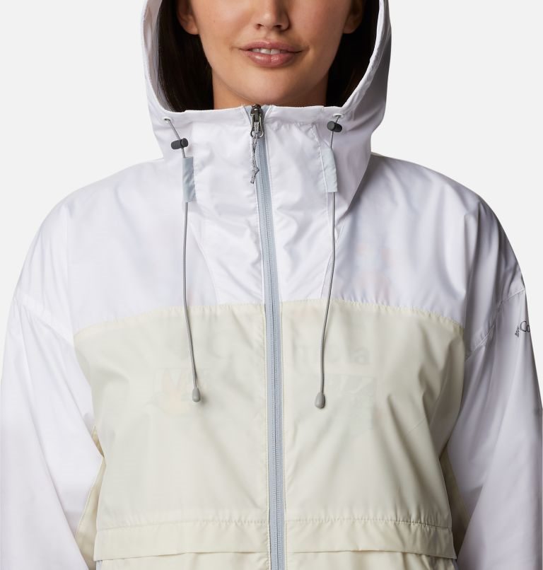Women's Columbia Alpine Chill Windbreaker Jackets White | CA-TL13C