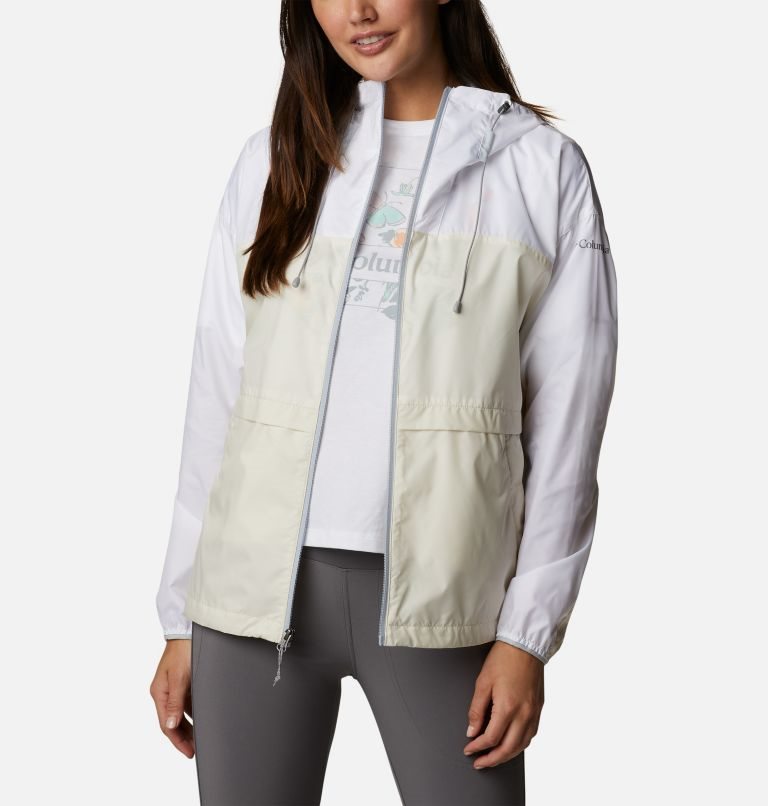 Women's Columbia Alpine Chill Windbreaker Jackets White | CA-TL13C