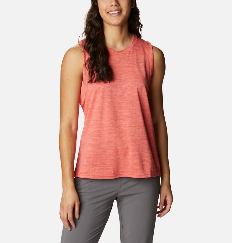Women\'s Columbia Alpine Chill Zero Tanks Coral | CA-L6815
