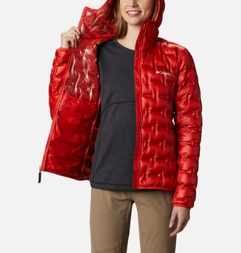 Women's Columbia Alpine Crux Down Jackets Red | CA-R385A
