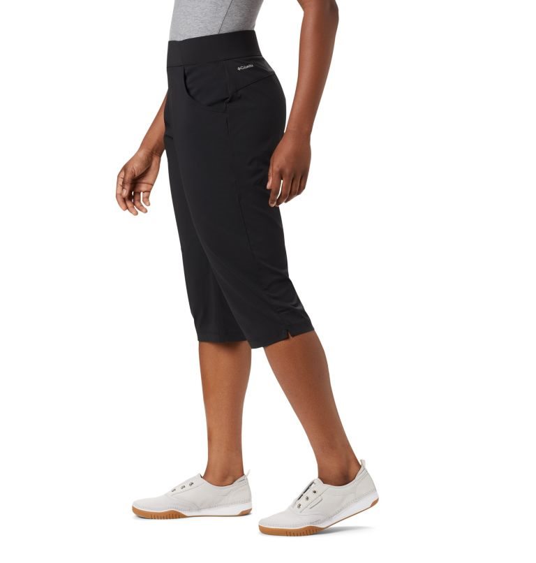 Women's Columbia Anytime Casual Capris Sport Pants Black | CA-K6L18