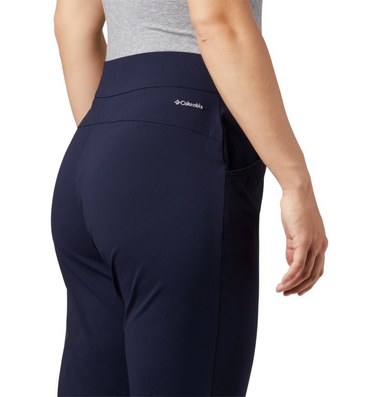 Women's Columbia Anytime Casual Capris Sport Pants Navy | CA-Z4A3L