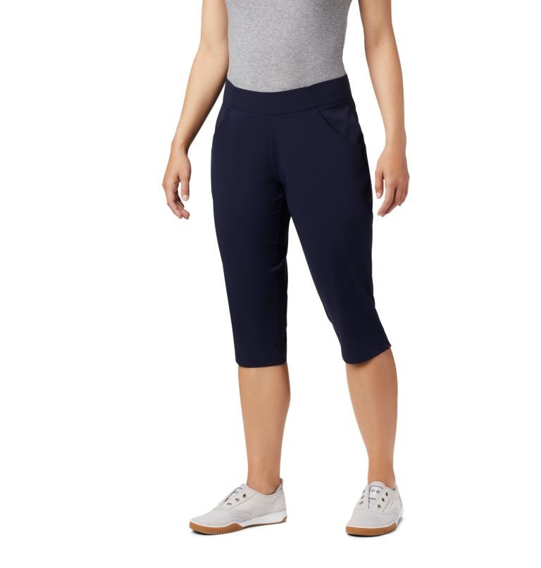 Women\'s Columbia Anytime Casual Capris Sport Pants Navy | CA-Z4A3L