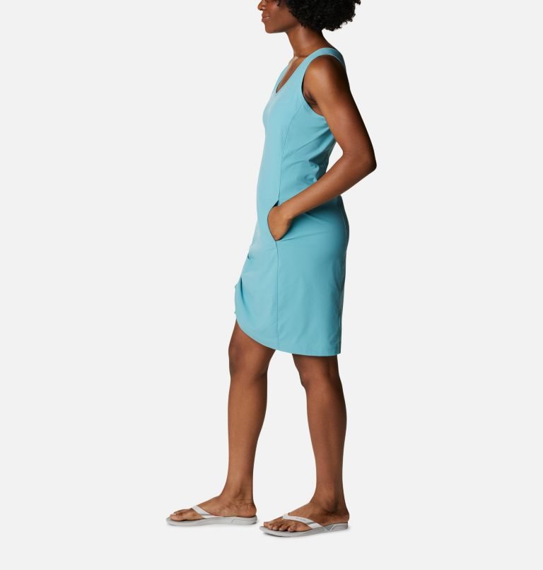 Women's Columbia Anytime Casual III Dress Turquoise | CA-B8456