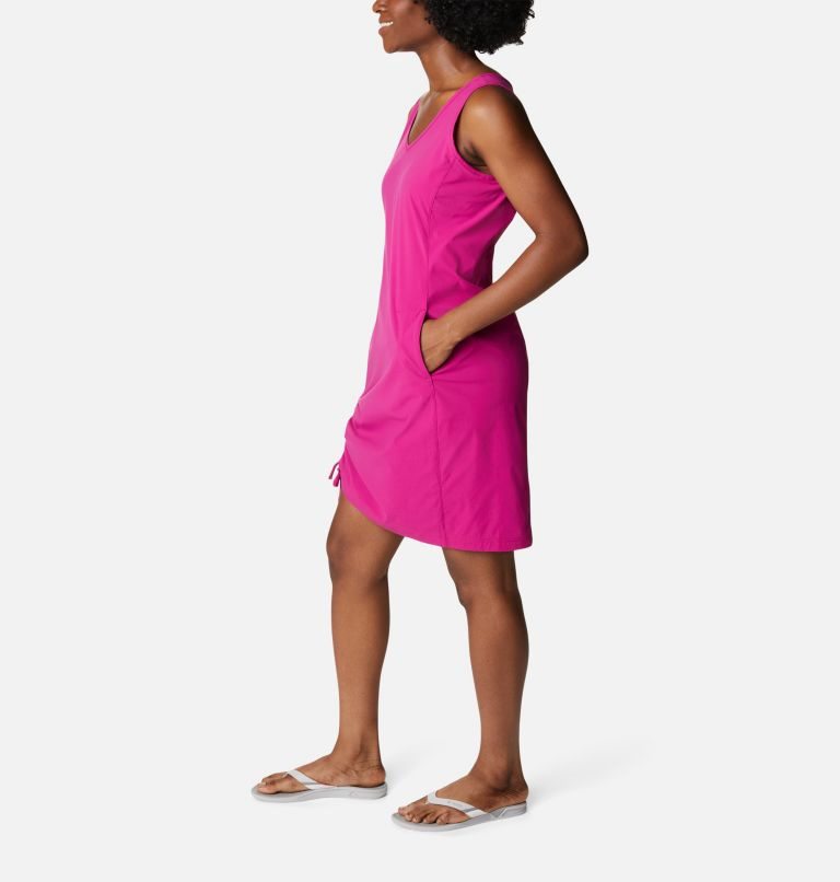 Women's Columbia Anytime Casual III Dress Fuchsia | CA-Q86CA