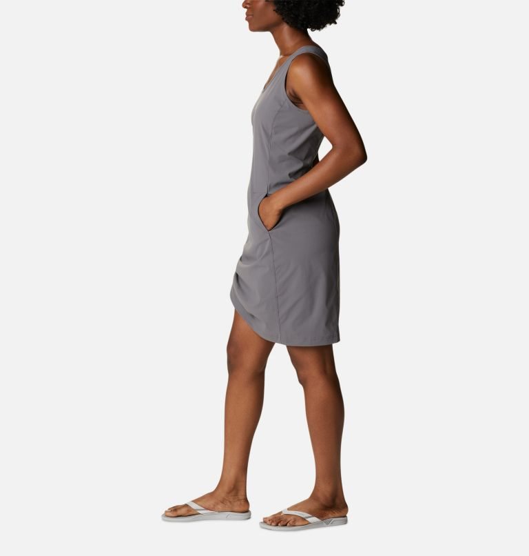 Women's Columbia Anytime Casual III Dress Grey | CA-S43L8