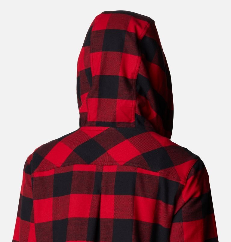 Women's Columbia Anytime Stretch Long Sleeve Hooded Shirts Red | CA-V4035