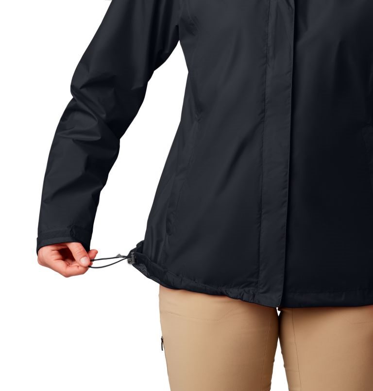 Women's Columbia Arcadia II Rain Jackets Black | CA-A56C8