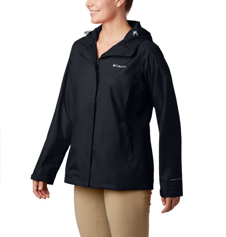 Women\'s Columbia Arcadia II Rain Jackets Black | CA-A56C8