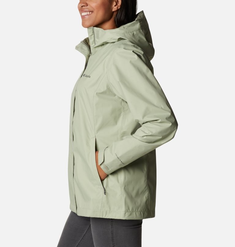 Women's Columbia Arcadia II Rain Jackets Olive | CA-G4L81