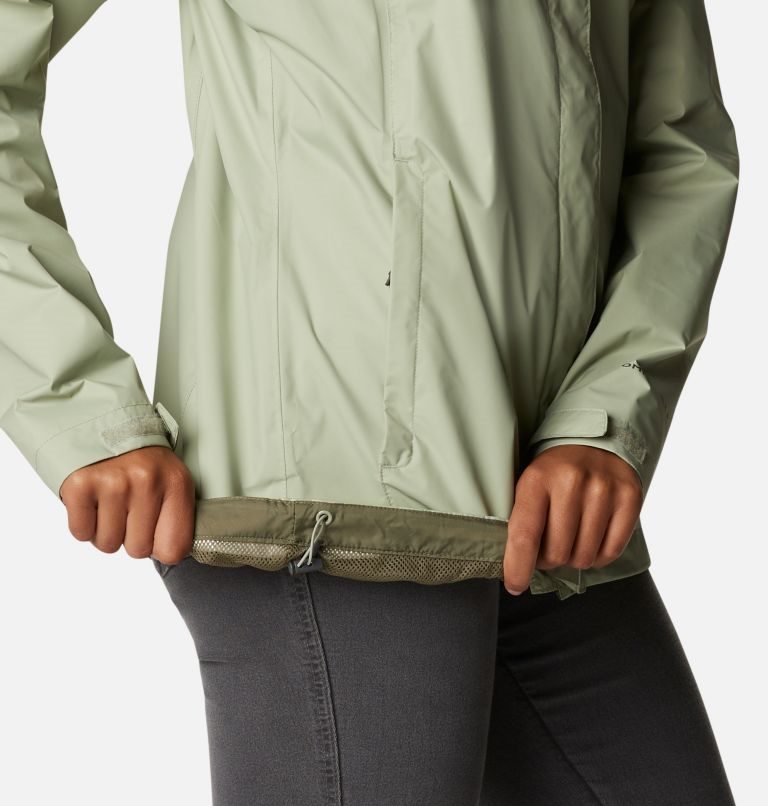 Women's Columbia Arcadia II Rain Jackets Olive | CA-G4L81