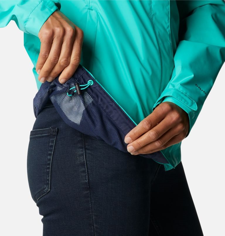 Women's Columbia Arcadia II Rain Jackets Turquoise | CA-GCL01