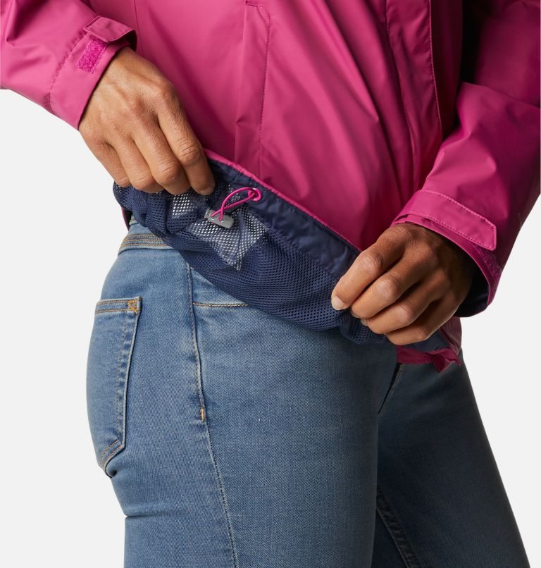 Women's Columbia Arcadia II Rain Jackets Fuchsia | CA-KA3L6