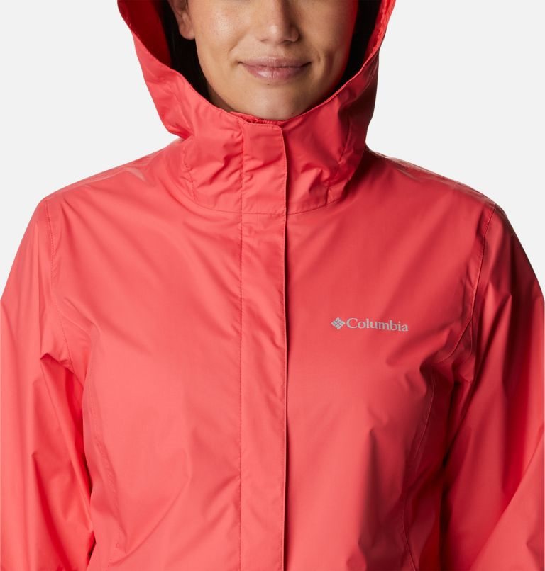 Women's Columbia Arcadia II Rain Jackets Red | CA-O3CA5