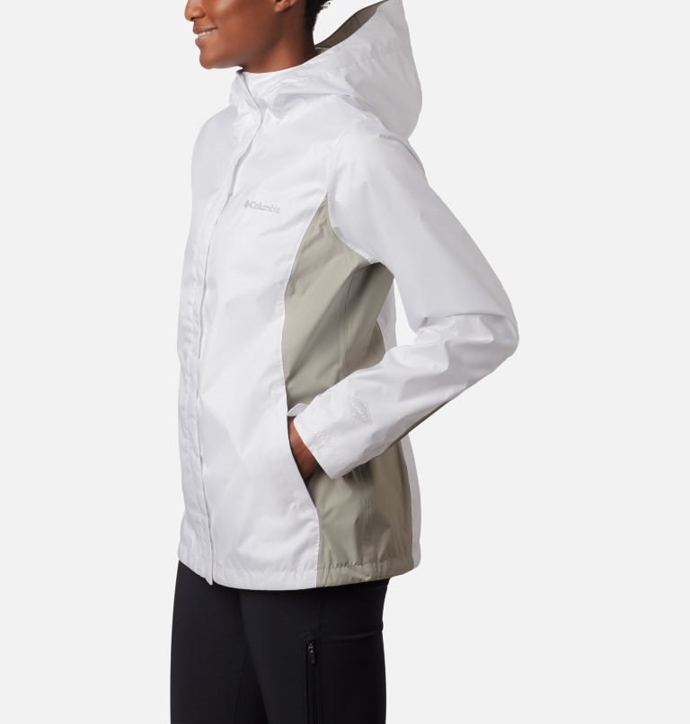 Women's Columbia Arcadia II Rain Jackets White | CA-Q15L0