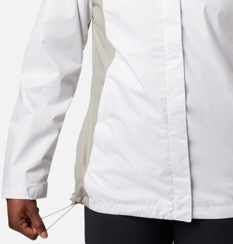 Women's Columbia Arcadia II Rain Jackets White | CA-Q15L0
