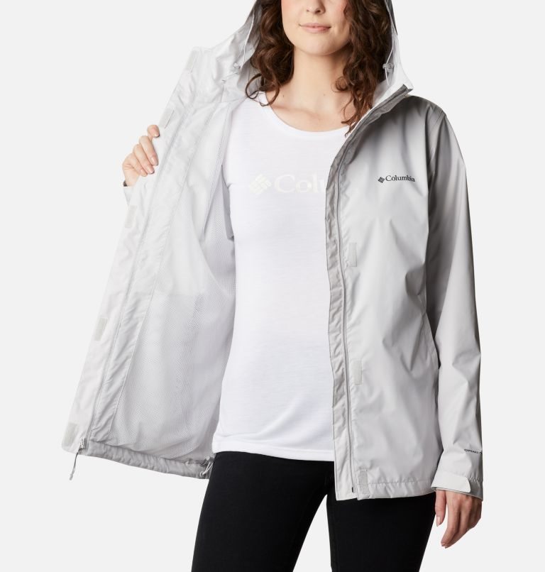Women's Columbia Arcadia II Rain Jackets Light Grey | CA-X58L4
