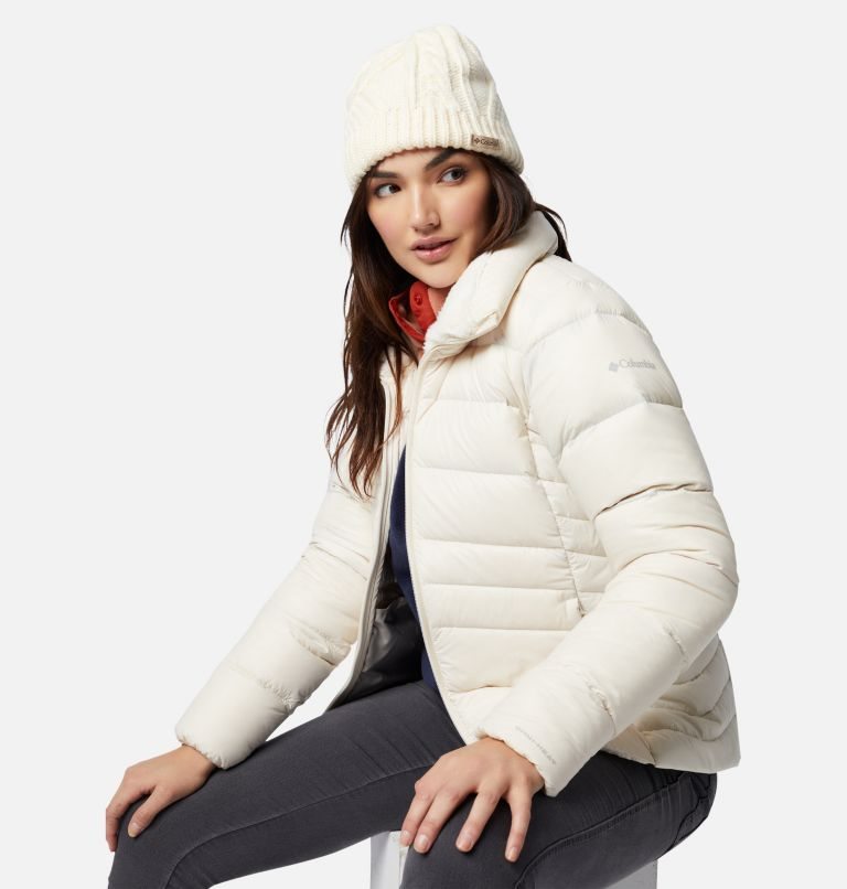 Women's Columbia Autumn Park Down Jackets Cream | CA-W3L8A