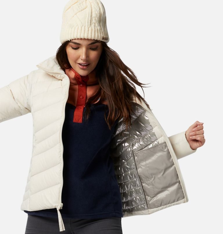 Women's Columbia Autumn Park Down Jackets Cream | CA-W3L8A