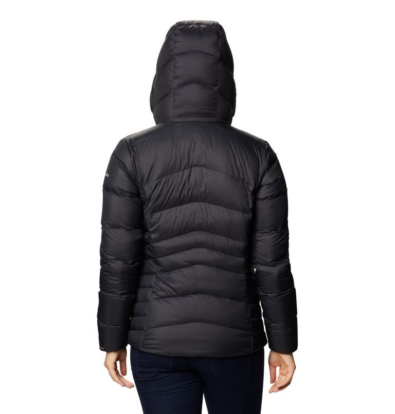 Women's Columbia Autumn Park Hooded Down Jackets Black | CA-C65CL