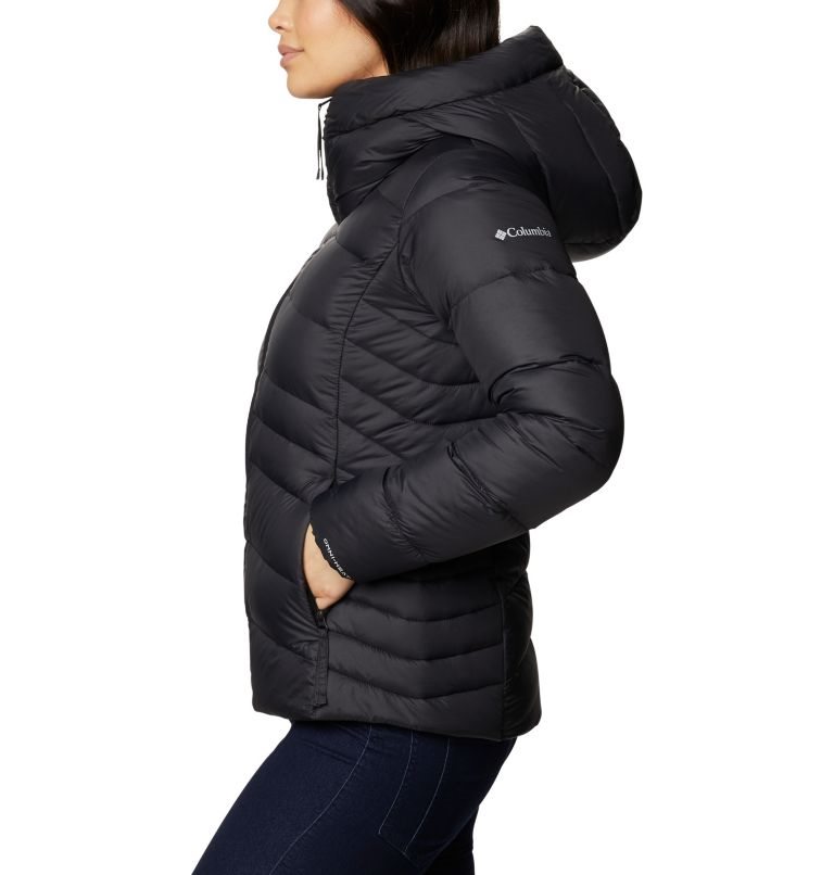 Women's Columbia Autumn Park Hooded Down Jackets Black | CA-C65CL