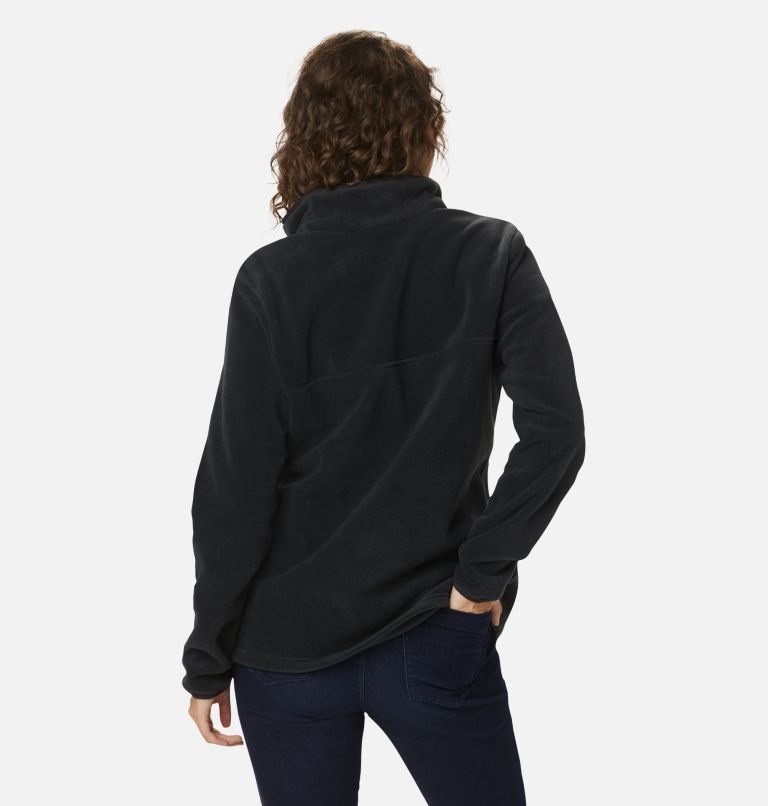 Women's Columbia Benton Springs 1/2 Snap Sweatshirts Black | CA-K846C