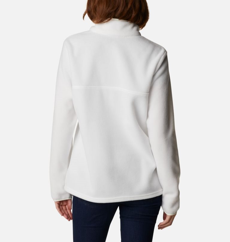 Women's Columbia Benton Springs 1/2 Snap Sweatshirts White | CA-OAL61